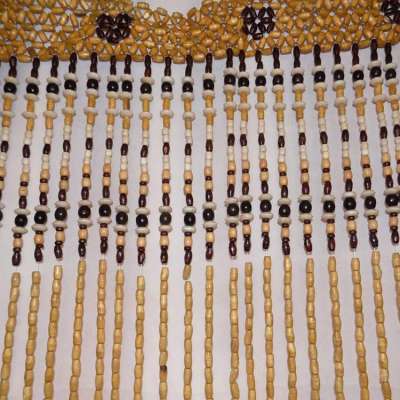 Factory Custom Crystal Beaded Curtains Bamboo Door Curtains  Wood Beads For Room