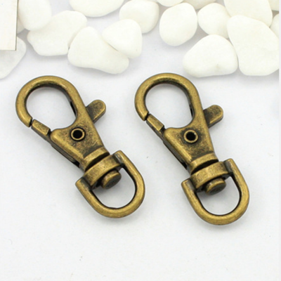 Custom Logo Bag Accessories Small Metal Hooks Metal Clip Swivel Snap Hook For Handbag