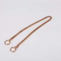 High Quality Small Size Rose Gold Pet Collar Dog Choke Chain Bulk Metal Chain