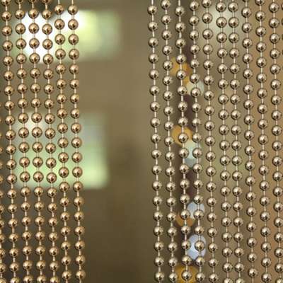 Custom Metal Stainless Steel Ball Bead Chain Curtain For Indoor Outdoor Decoration